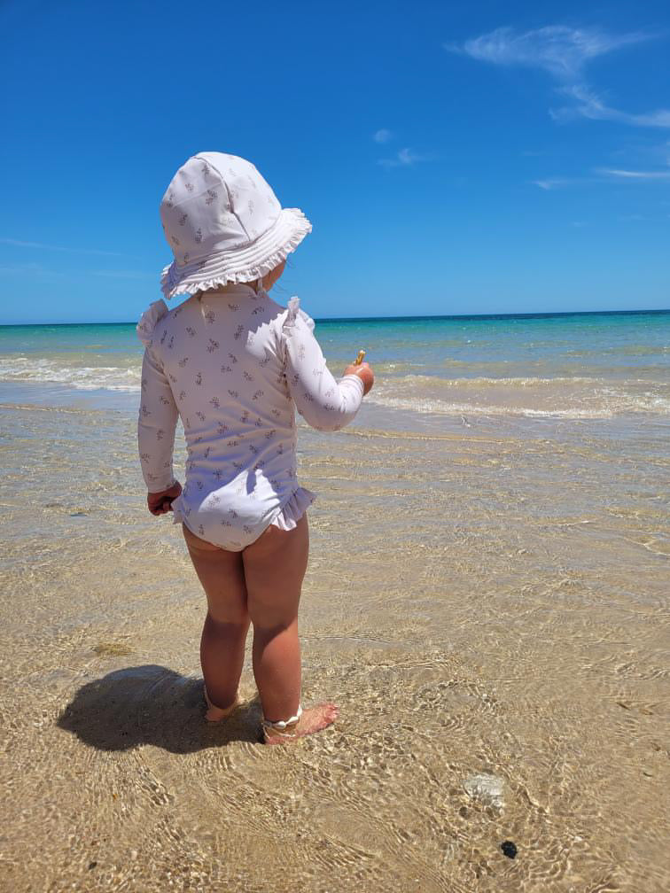 Floral Long Sleeve Swimsuit