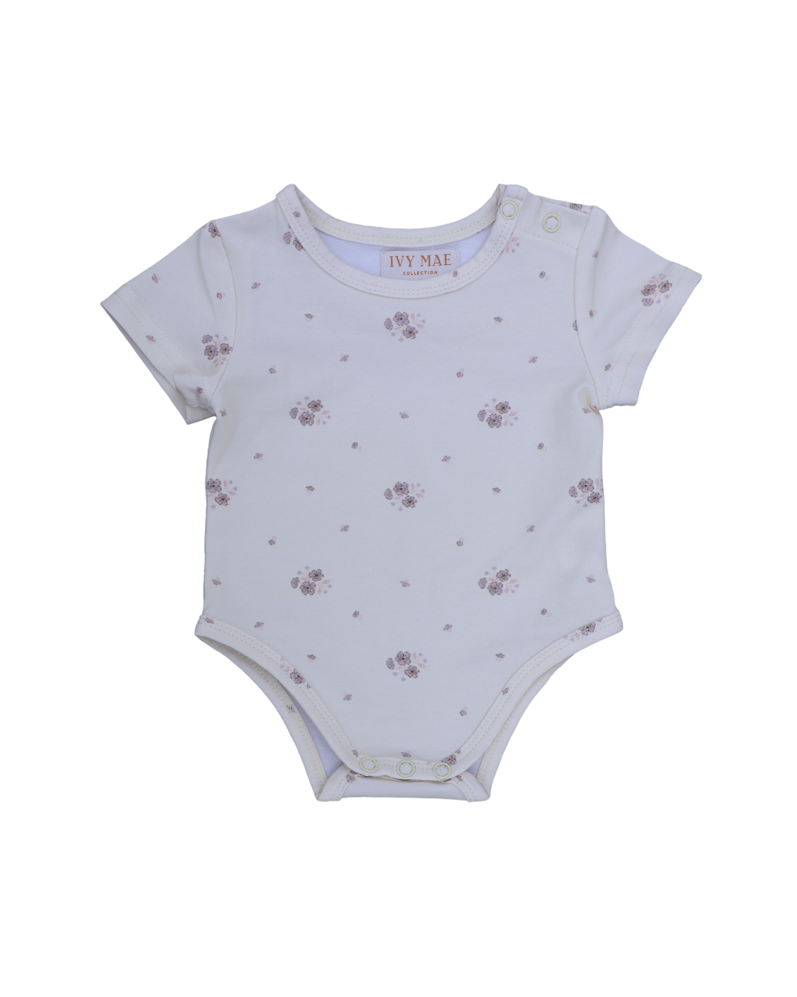 Organic Cotton Floral Bodysuit
