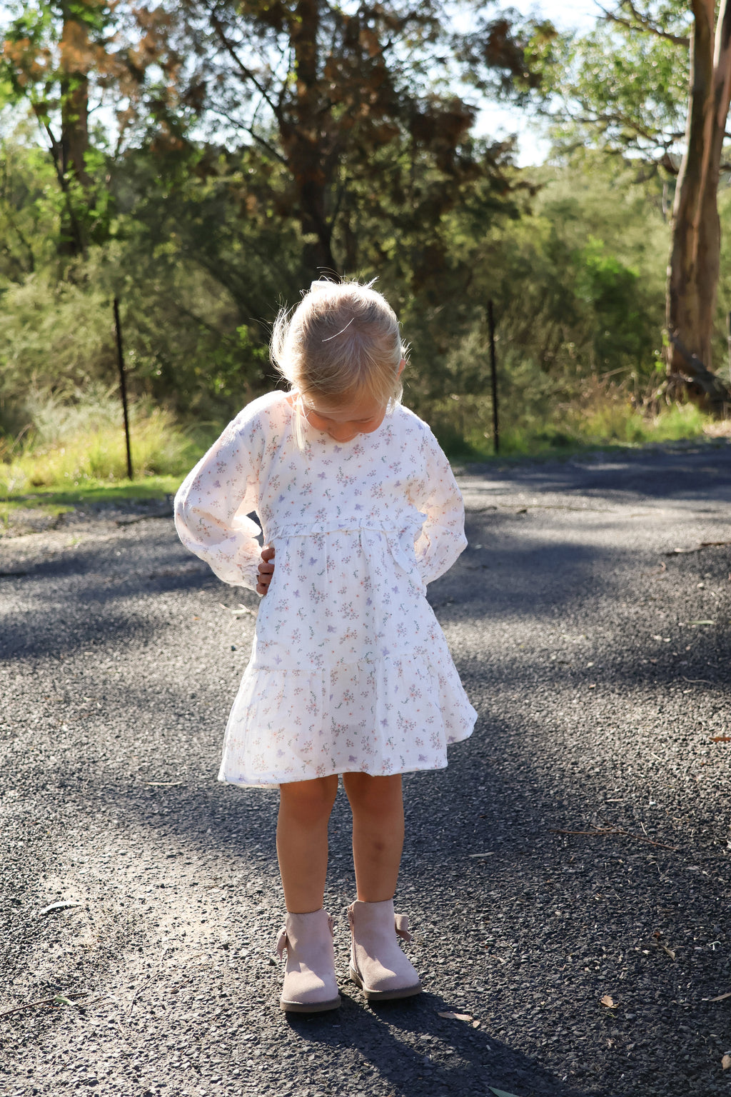 Organic Cotton Ivy Dress - Thea Floral