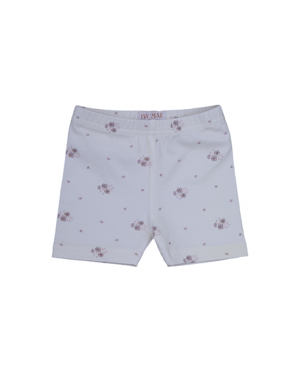 Organic Cotton Floral Bike Shorts