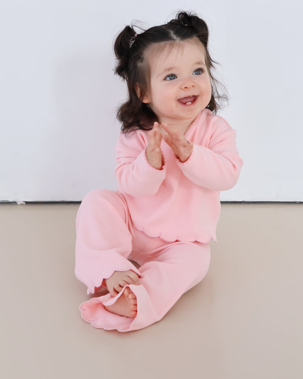 The Florence Scalloped Set - Marshmallow