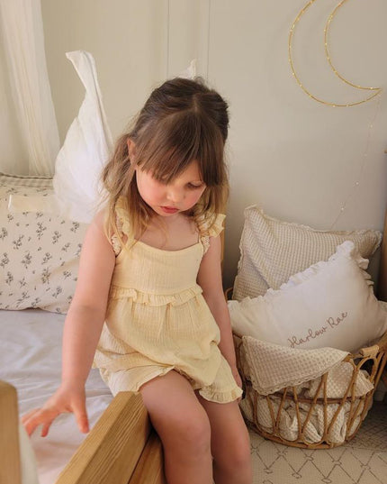 Alice Frill Singlet ~ Buttercream