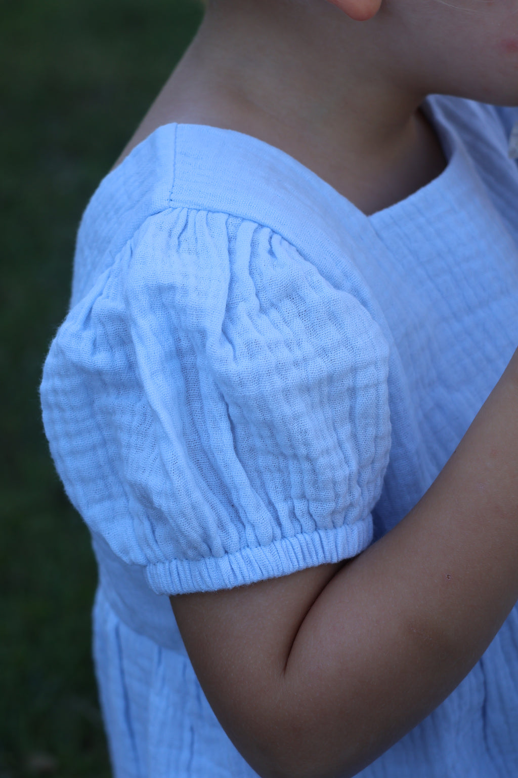 Organic cotton Harper Dress Ice Blue