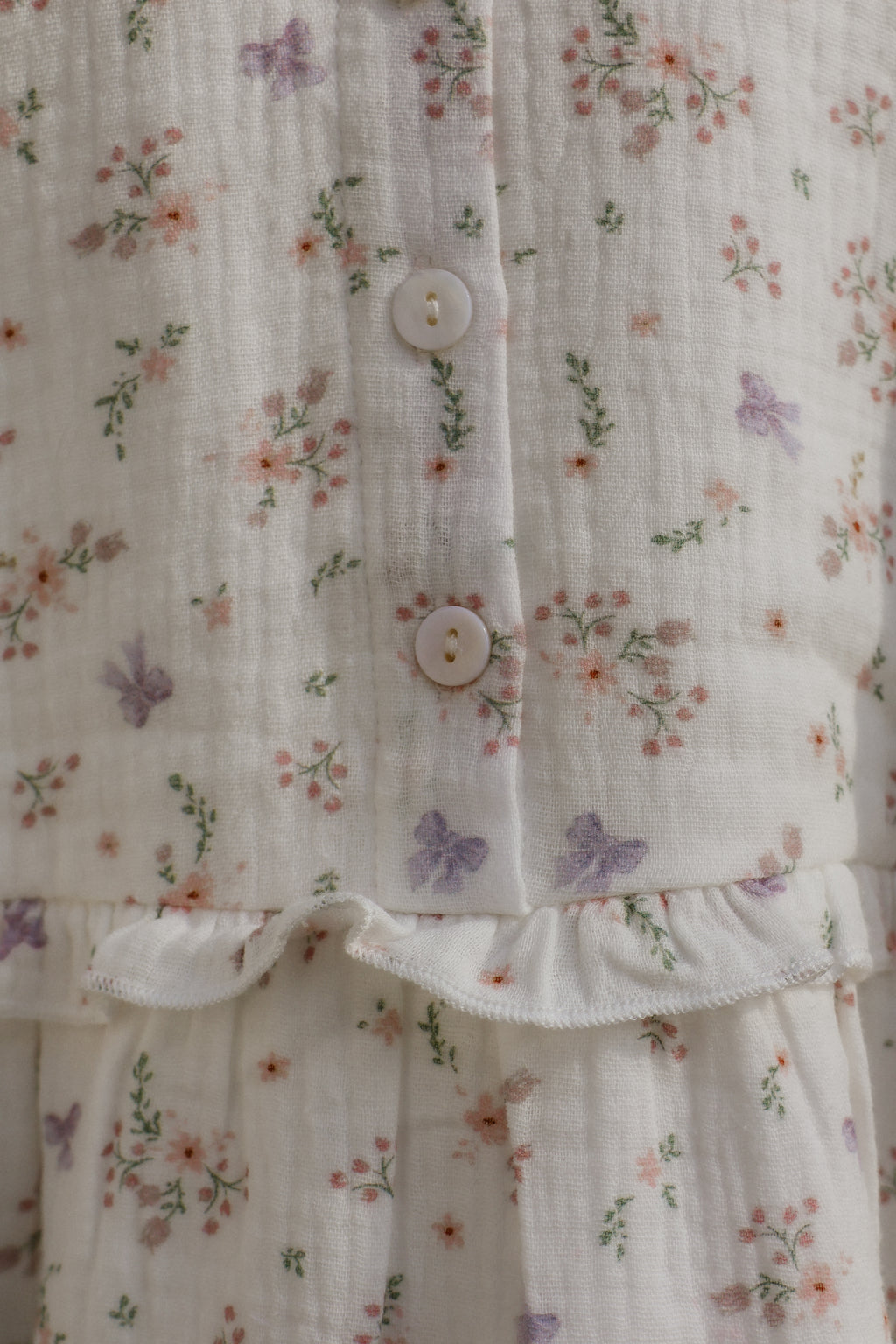 Organic Cotton Evelyn Bubble Romper Thea floral