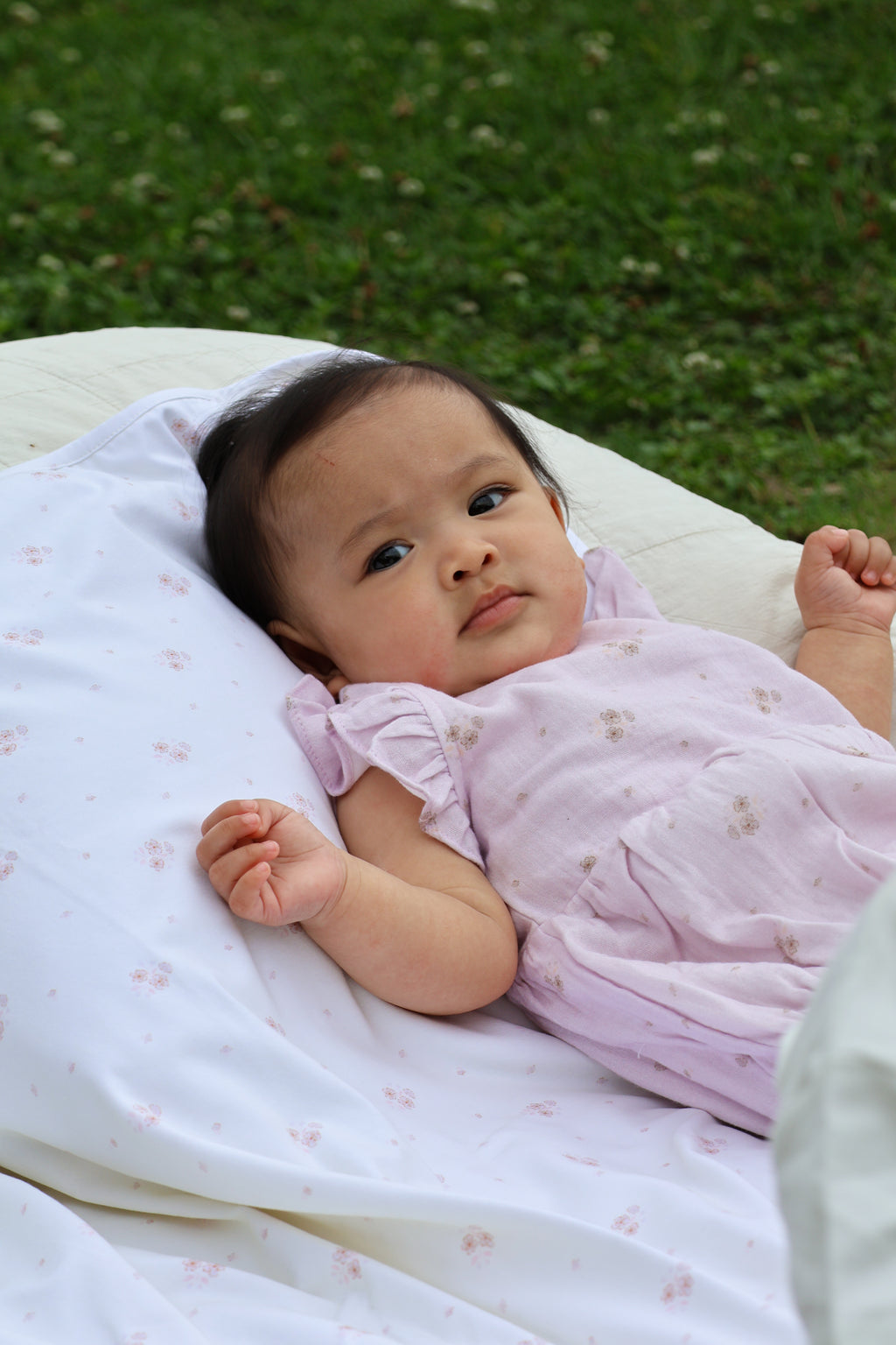 Organic Cotton Frill Bubble Romper Aria Floral