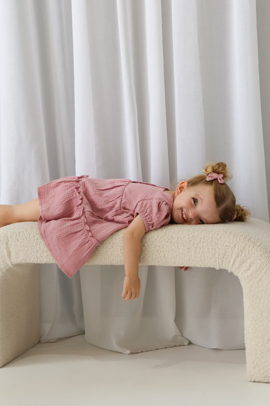 Organic cotton Harper Dress Rose