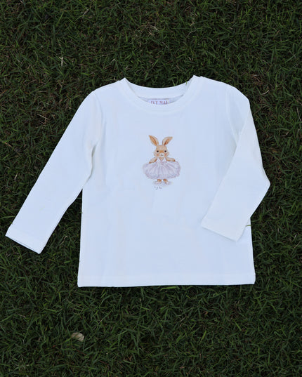 Organic cotton Long sleeve top - Ballerina Bunny