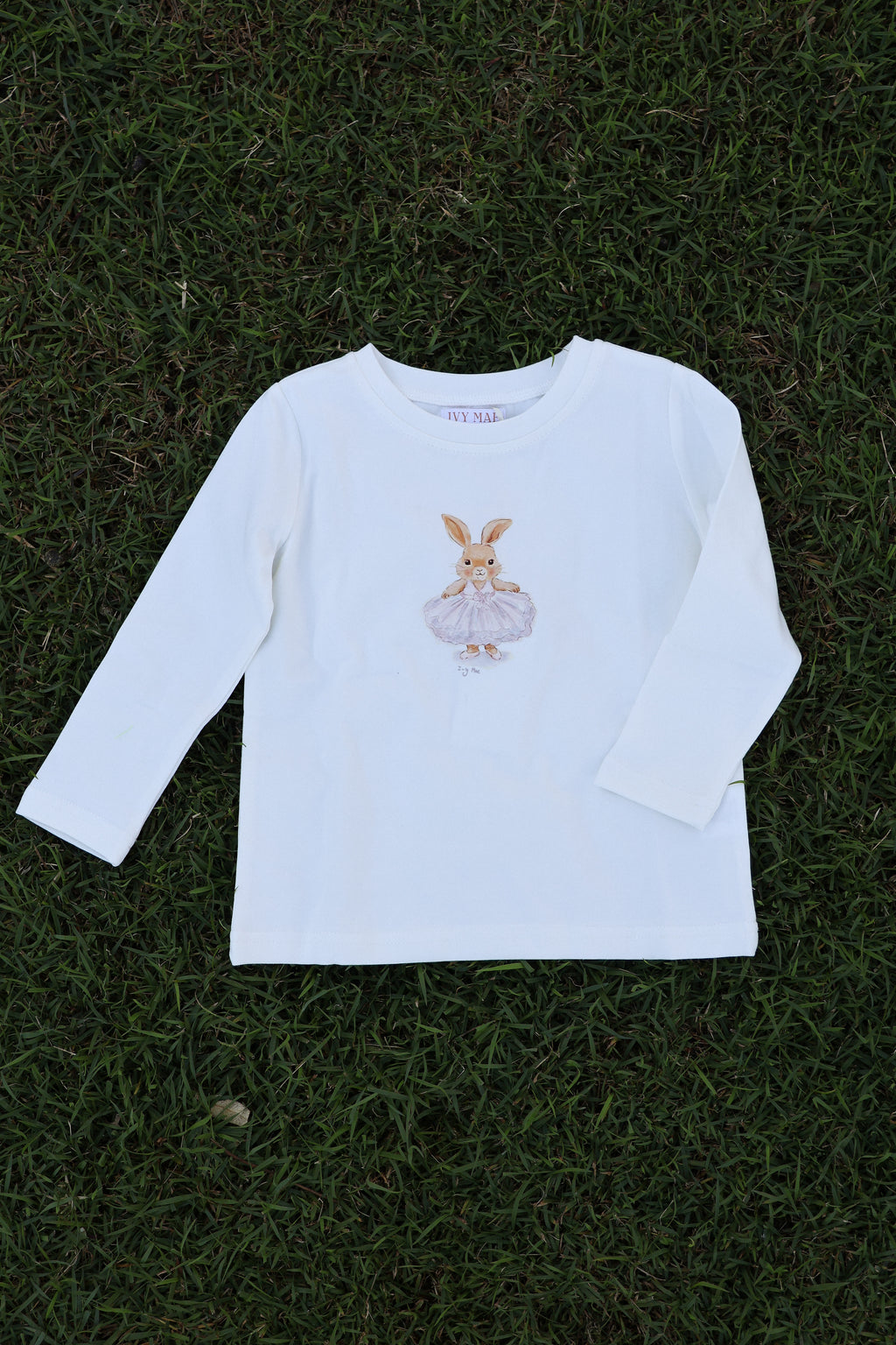 Organic Cotton Long Sleeve top - Ballerina Bunny