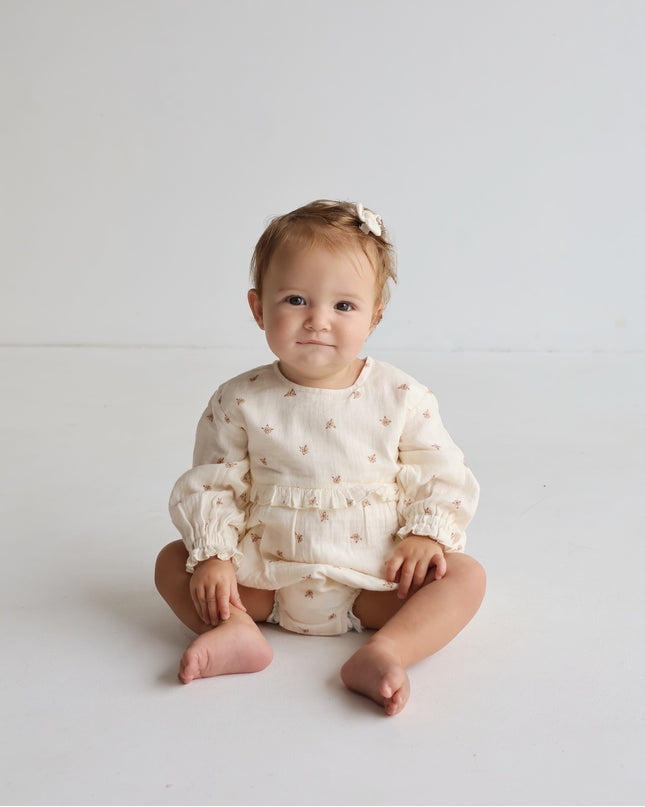 Evelyn Bubble Romper Floral