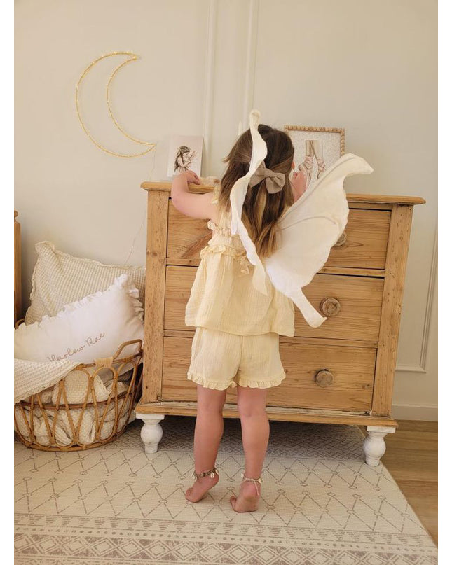 Mila Frill Shorts ~ Buttercream