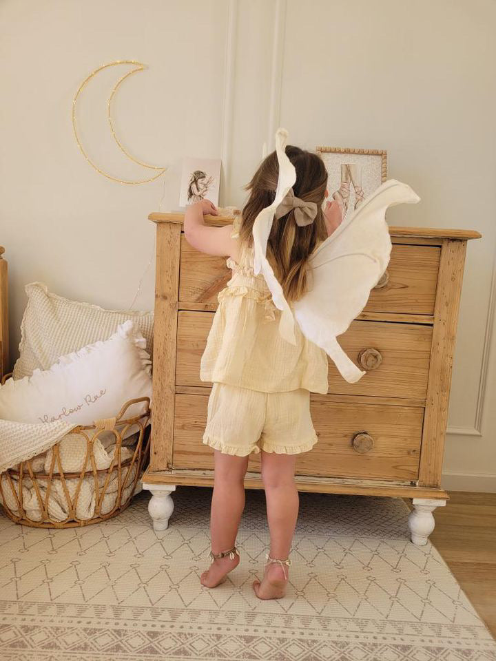 Mila Frill Shorts ~ Buttercream