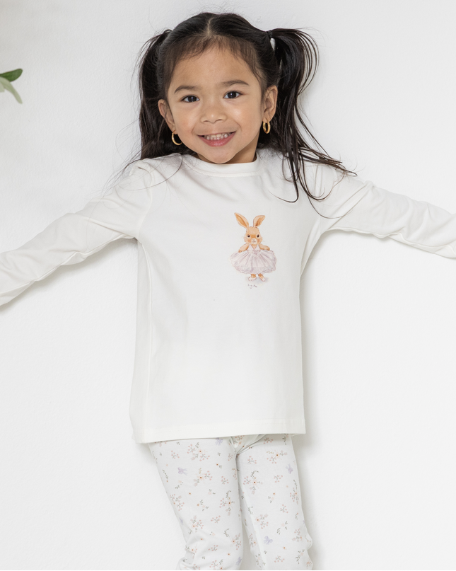 Organic cotton Long sleeve top - Ballerina Bunny