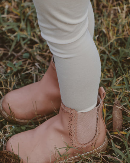 Organic Cotton Leggings ~ sand