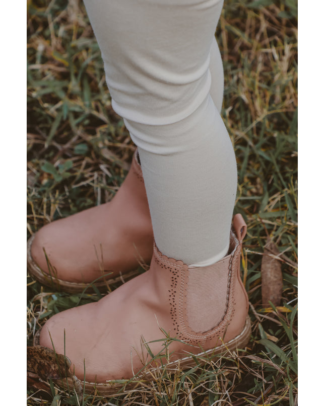 Organic Cotton Leggings ~ sand