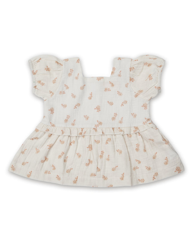 Floral Bubble Sleeve Top