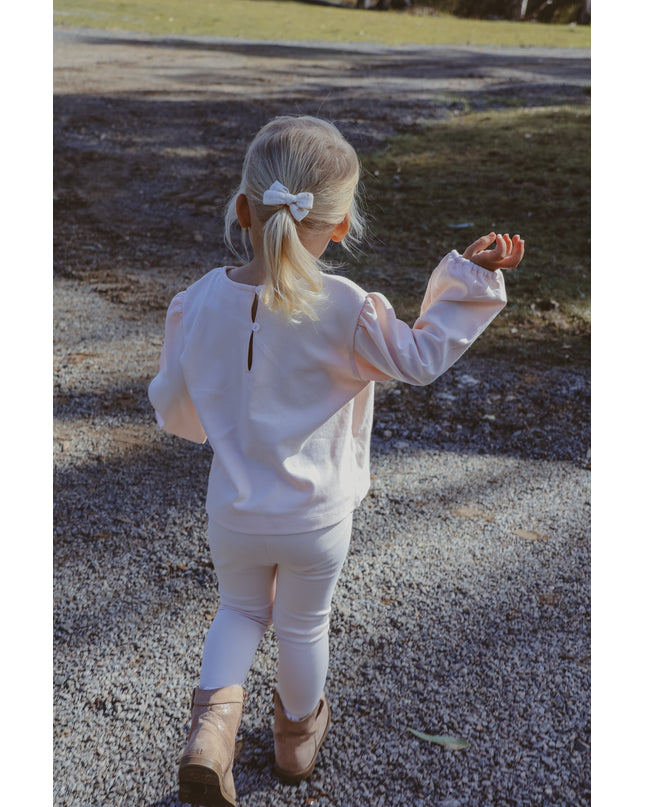 Organic Cotton Leggings ~ Blush