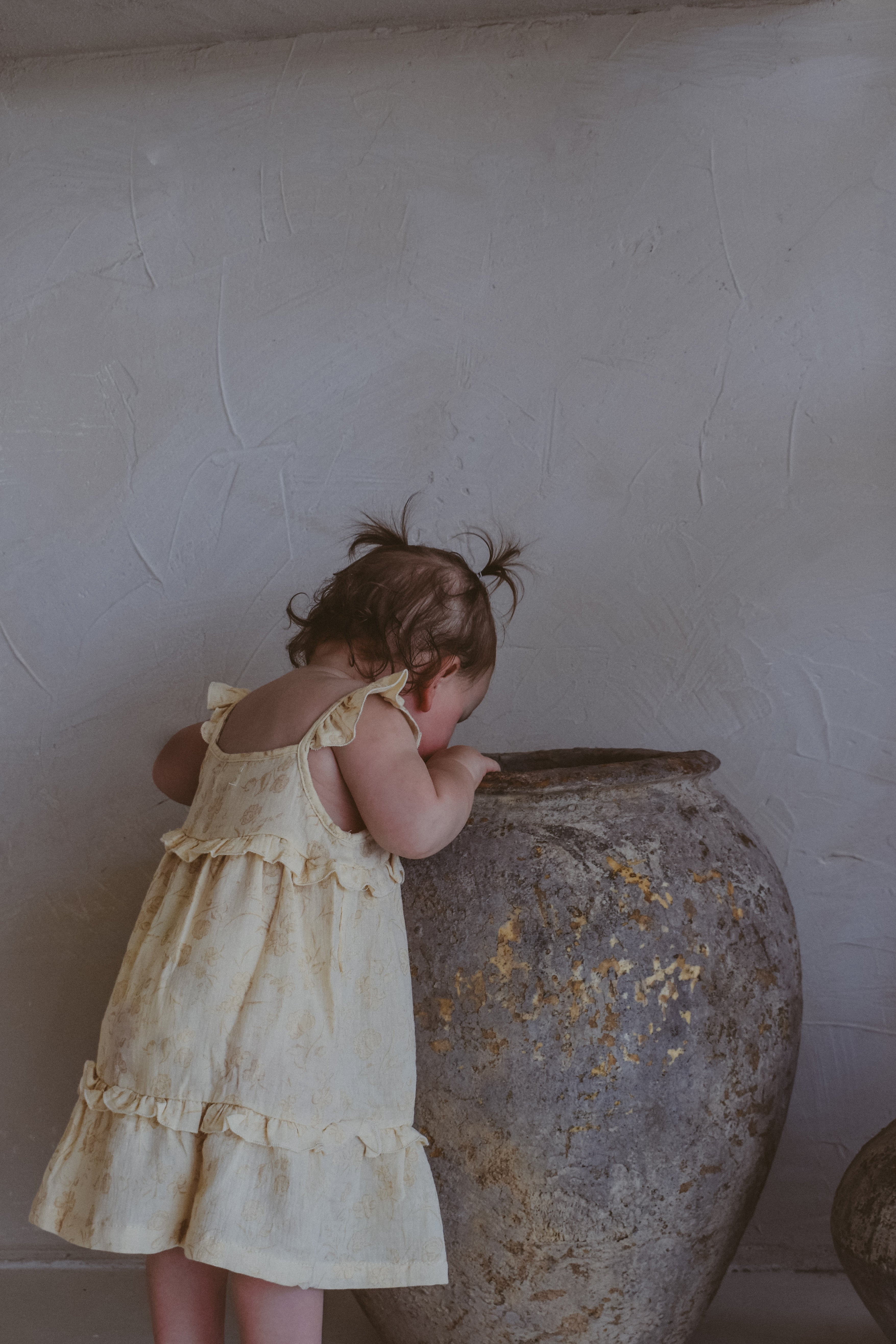 Ada Frill Dress Vintage Buttercream