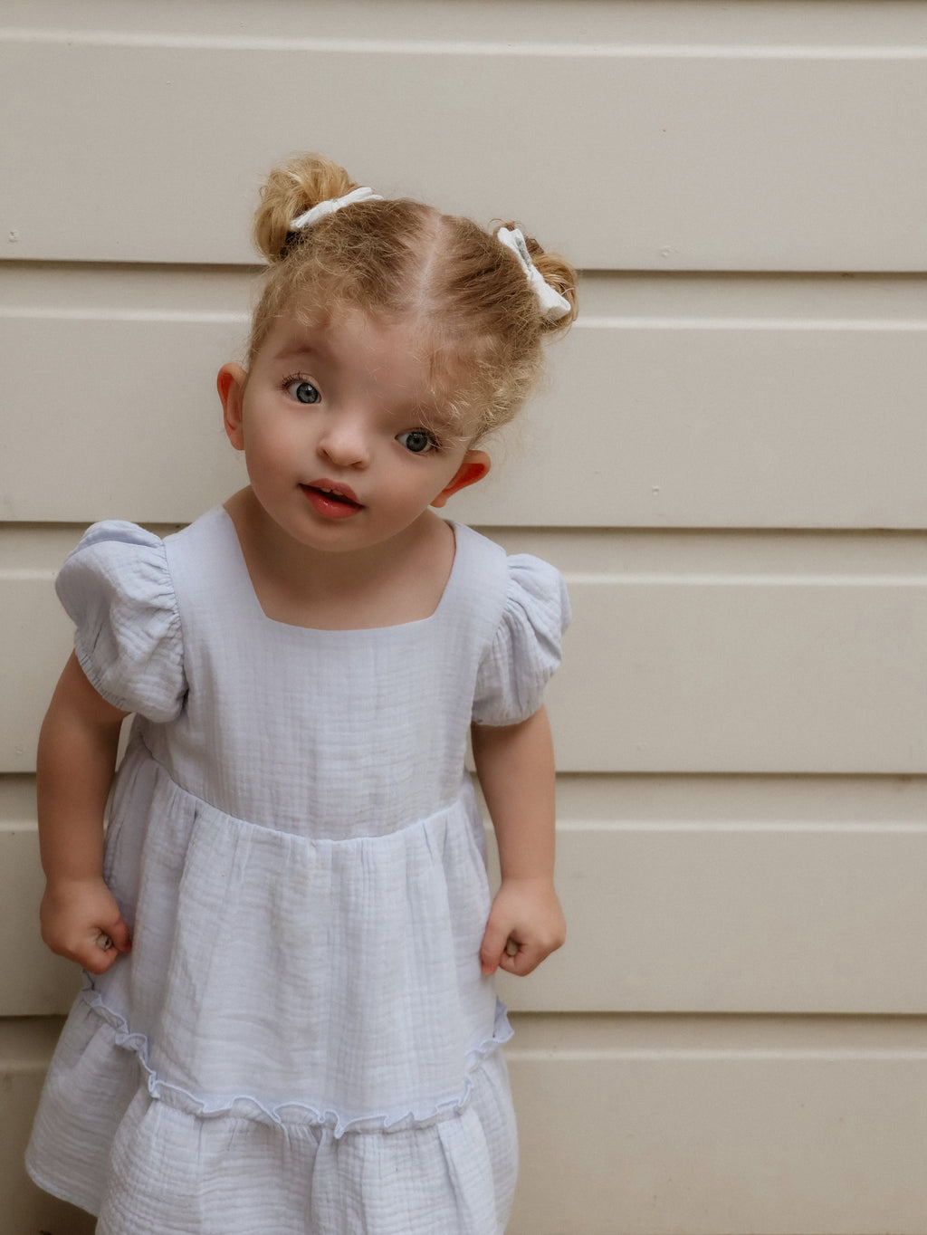 Mini bow hair clips