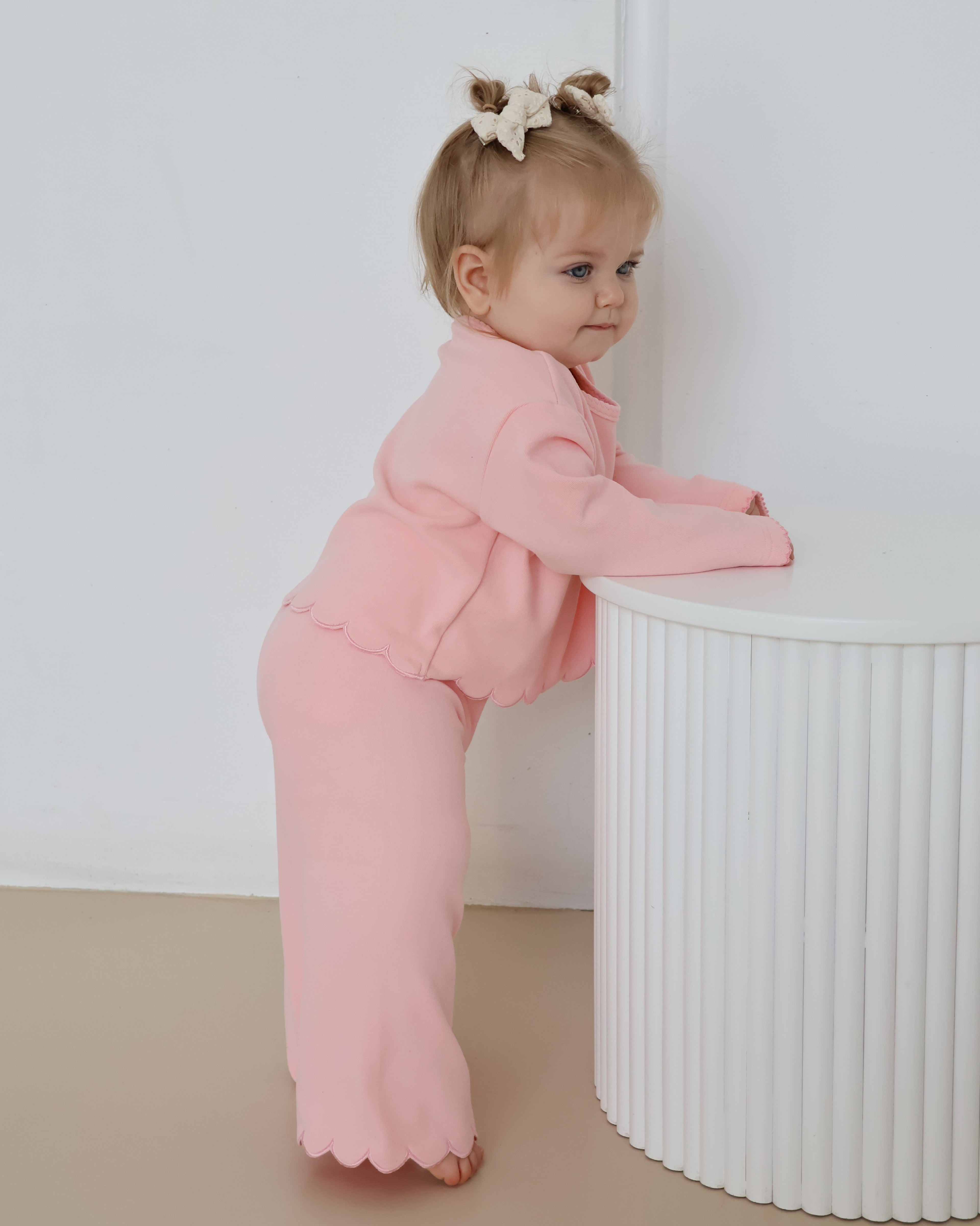 The Florence Scalloped Set - Marshmallow