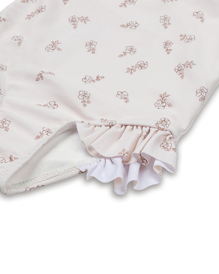 Floral Long Sleeve Swimsuit