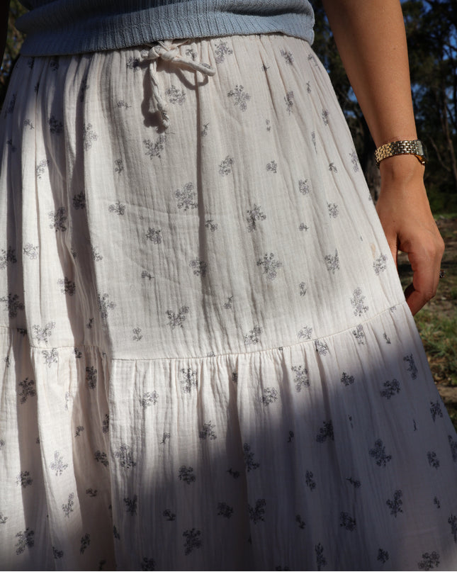 Organic Cotton Women’s maxi skirt Bluebell