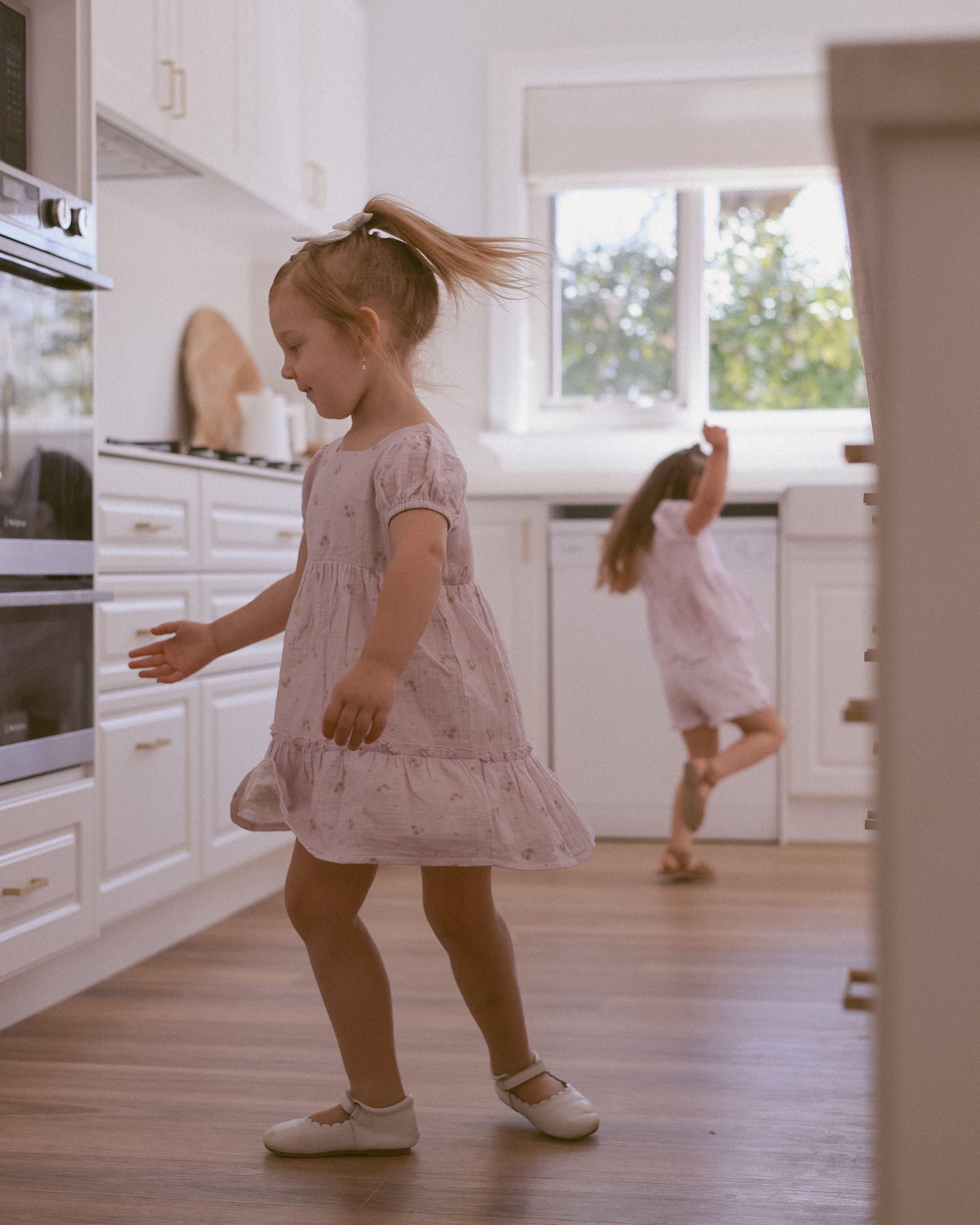 Organic cotton Harper Dress Lilac Floral