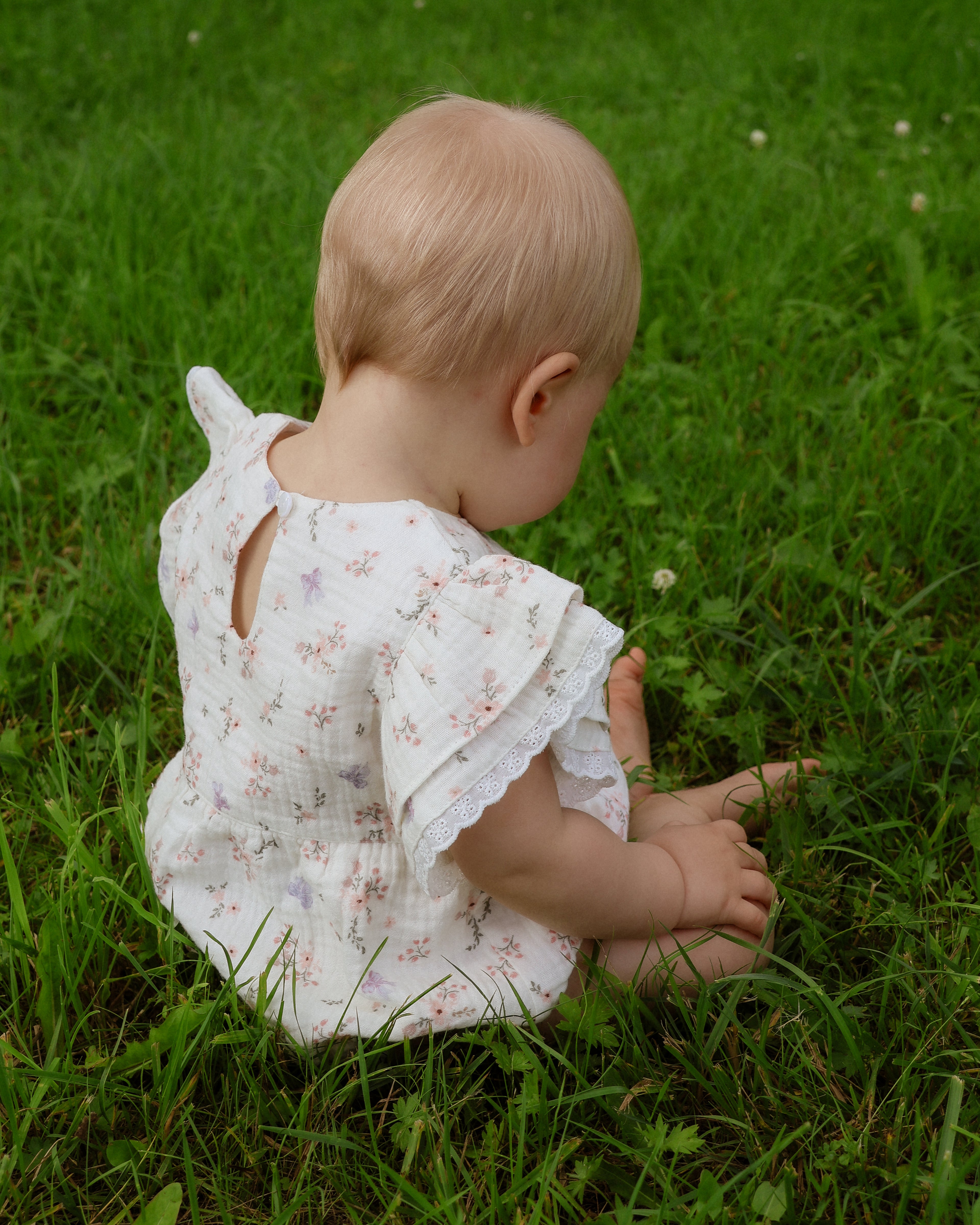 Organic Cotton Poppy Romper