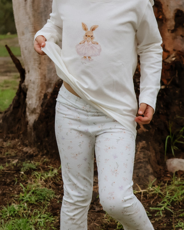 Organic cotton Long sleeve top - Ballerina Bunny