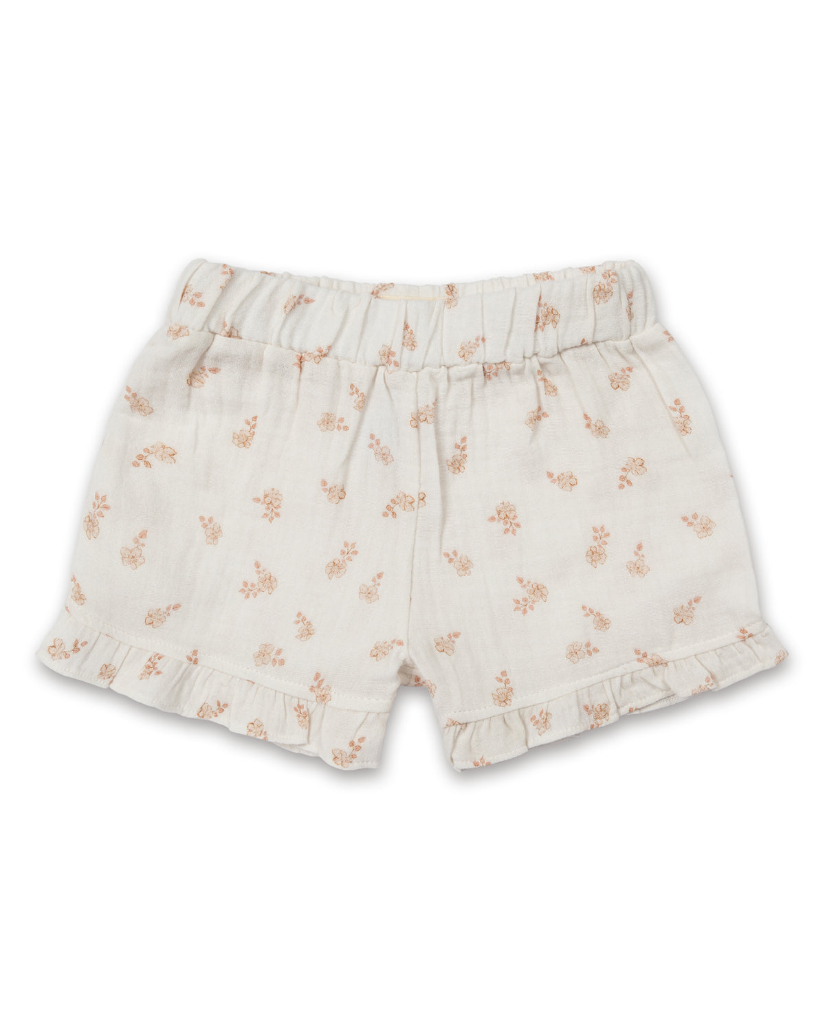 Organic Cotton Frill Shorts - Floral