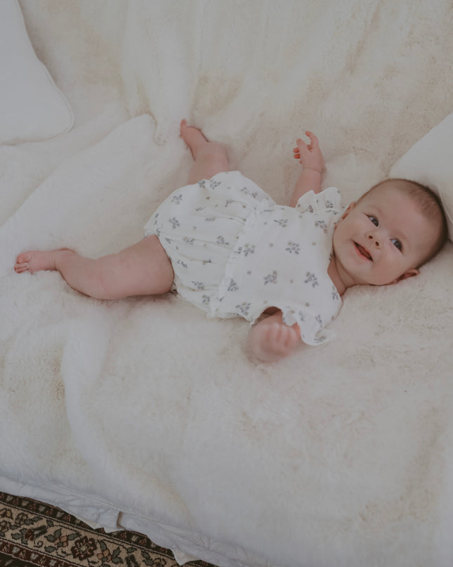 Frill Bubble Romper ~ Blueberry