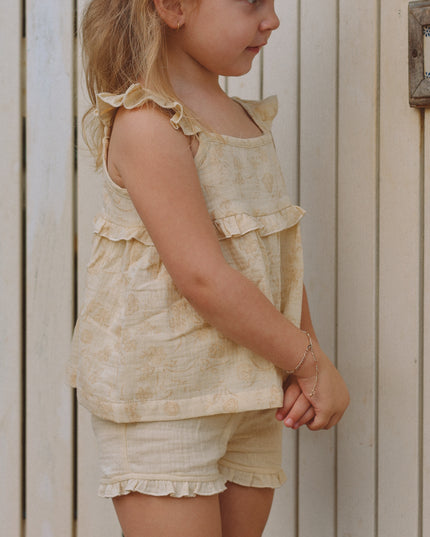 Mila Frill Shorts ~ Buttercream