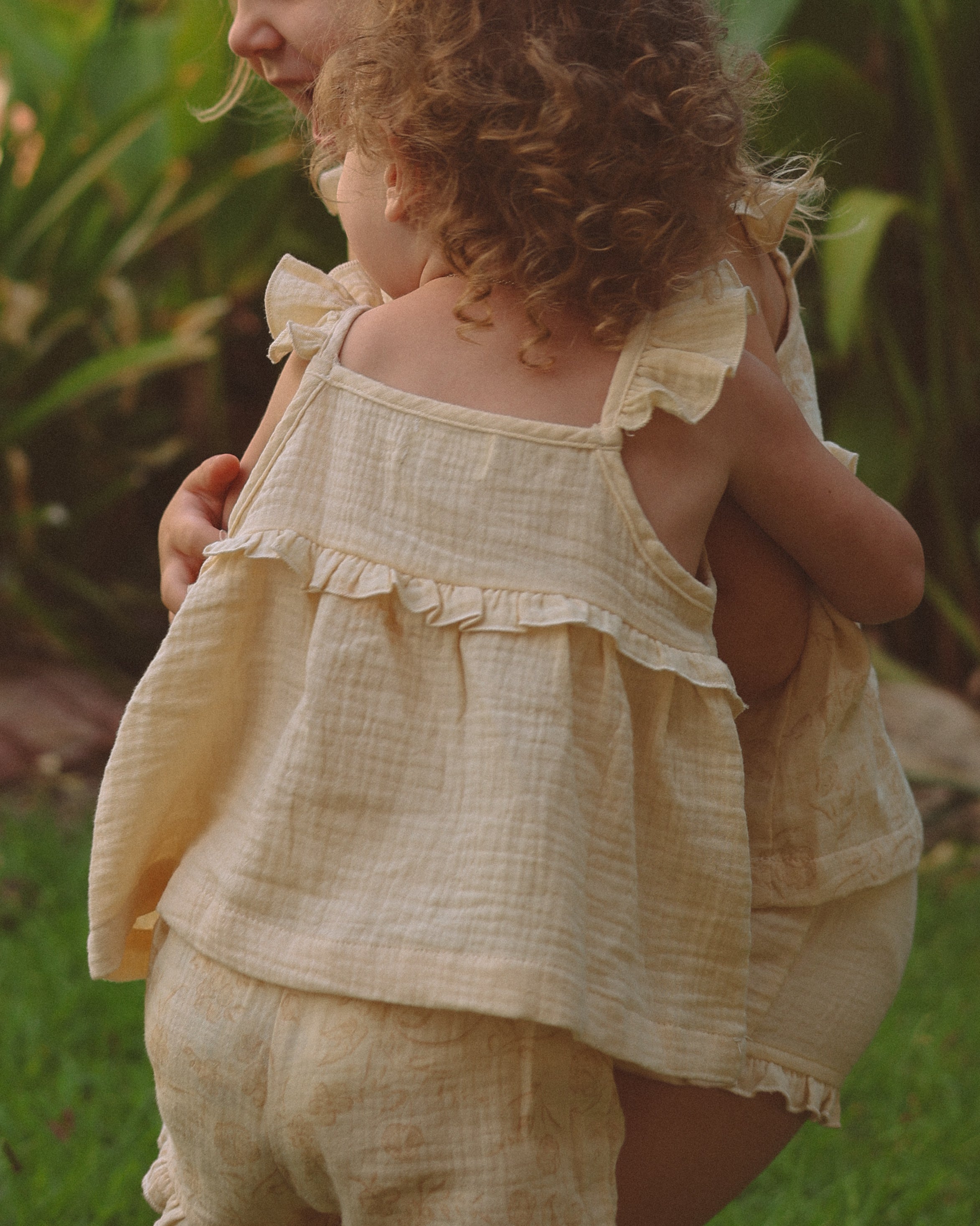 Alice Frill Singlet ~ Buttercream